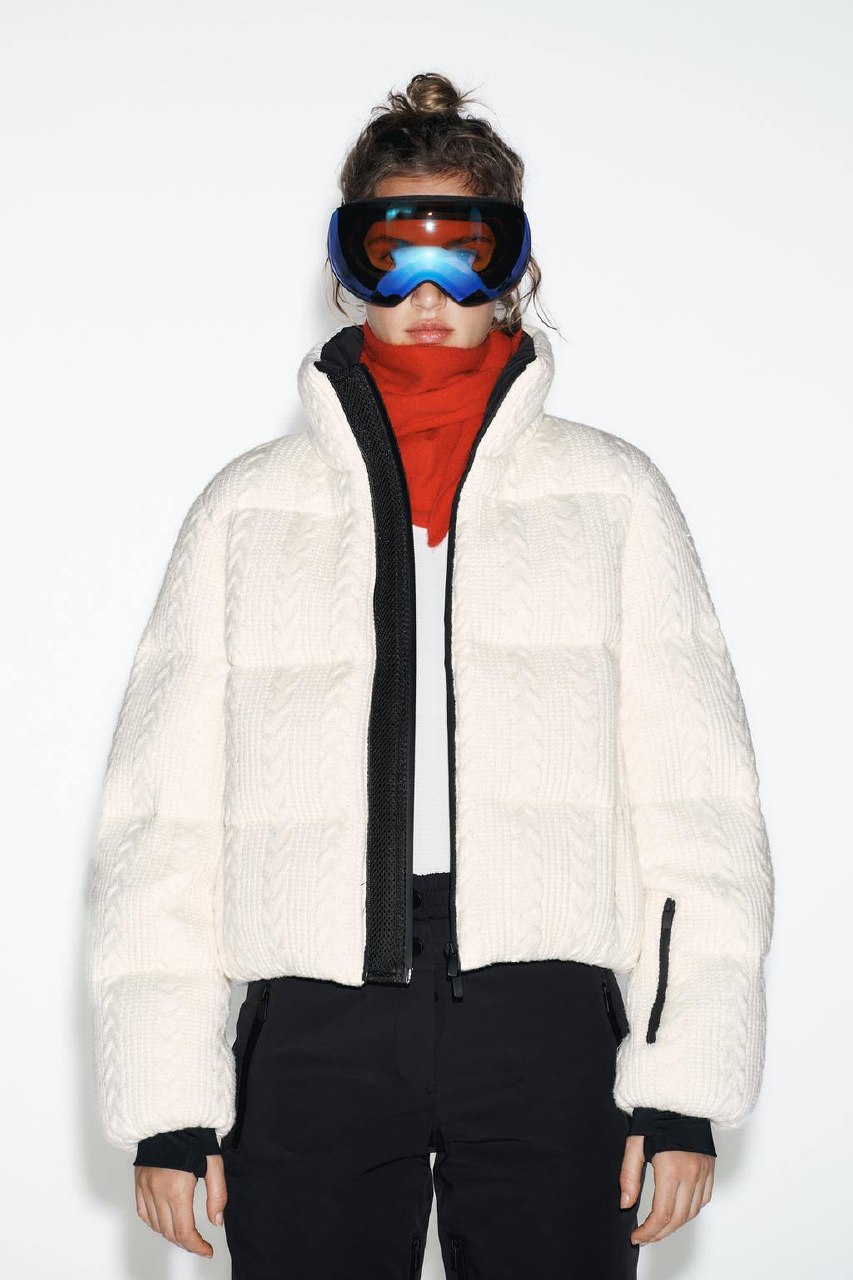 Zara Пуховик зі штучної овчини HEIQ XREFLEX™ RECCO® Technology Ski Collection