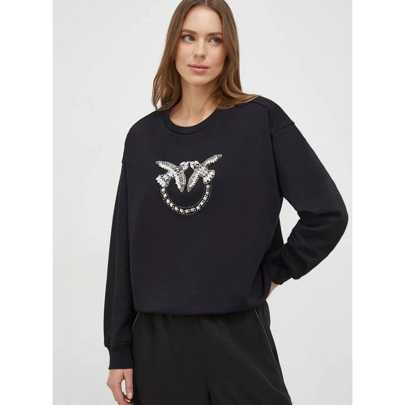 Pinko Світшот Pinko Love Birds зі стразами