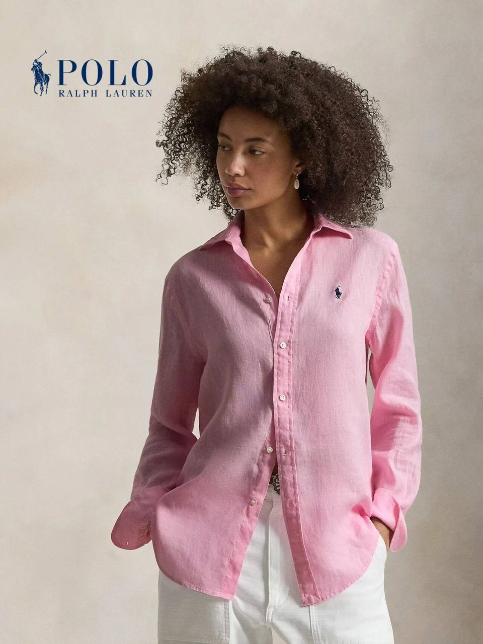 Polo Ralph Lauren Жіноча лляна сорочка Polo Ralph Lauren