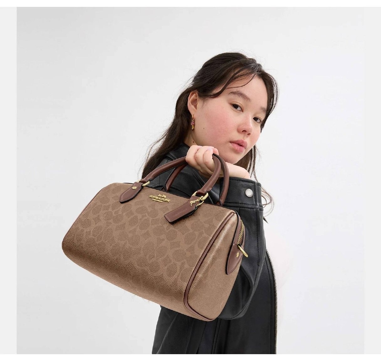 Coach Сумка Coach Rowan Satchel Signature Canvas