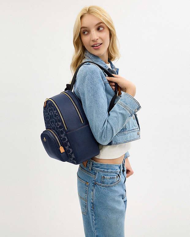 Coach Рюкзак Coach Court Backpack In Signature Canvas