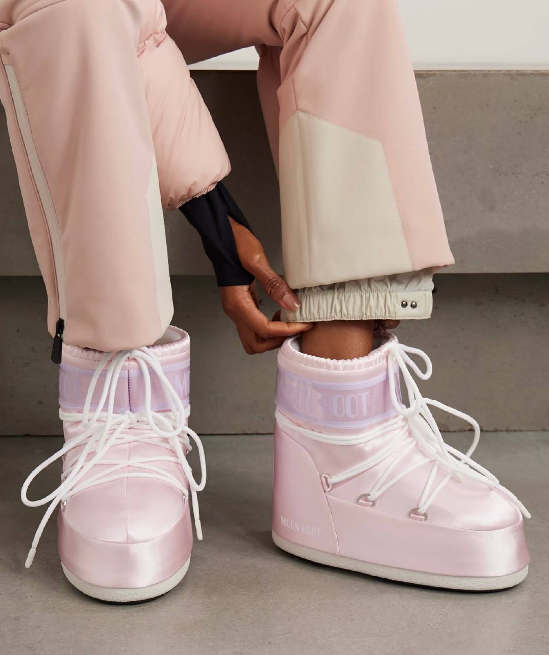 Moon Boot Moon Boot Low Nylon Pink 🎁Шапка в подарунок