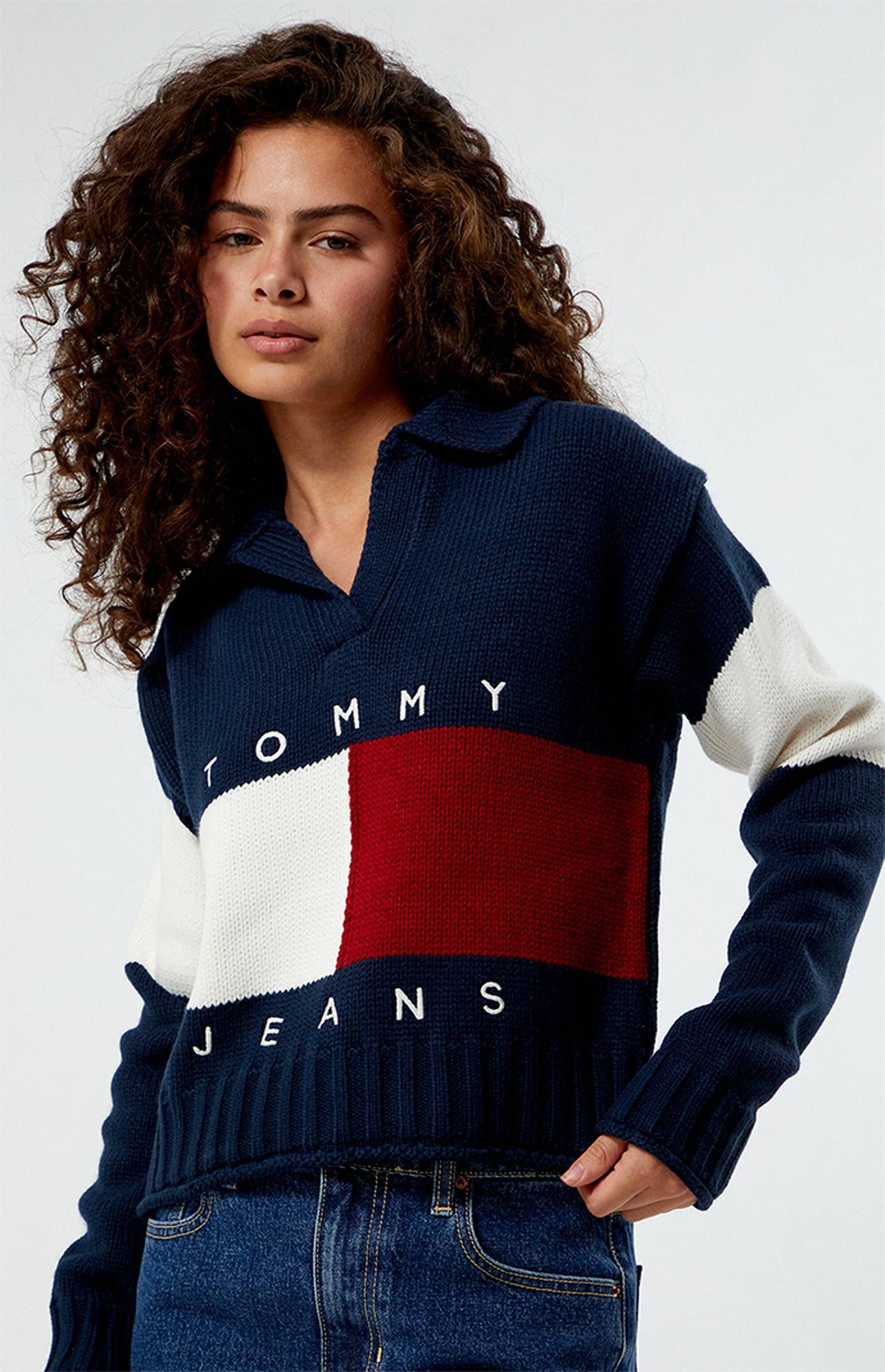 Tommy Hilfiger Жіночий светр Tommy Jeans Flag Logo