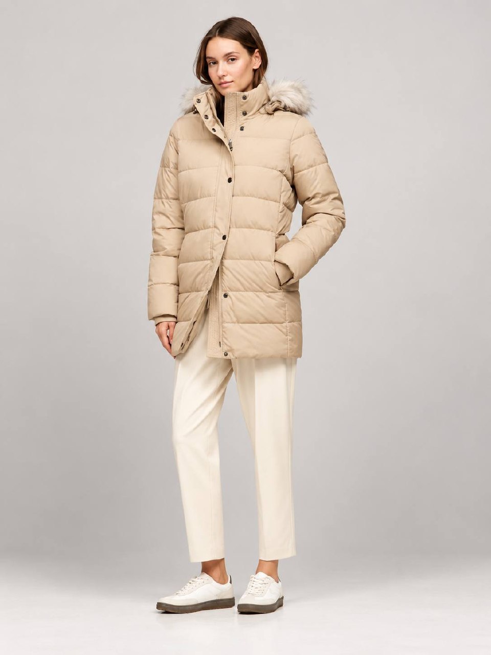 Tommy Hilfiger Пуховик Tommy Hilfiger з хутряним капюшоном
