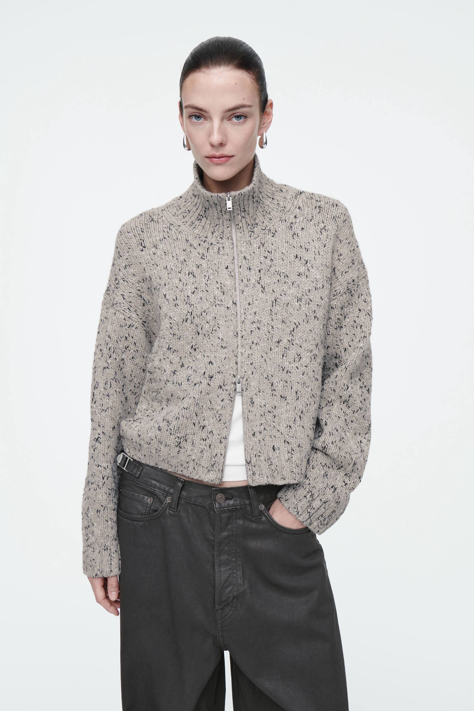 COS В’язаний кардиган COS на блискавці