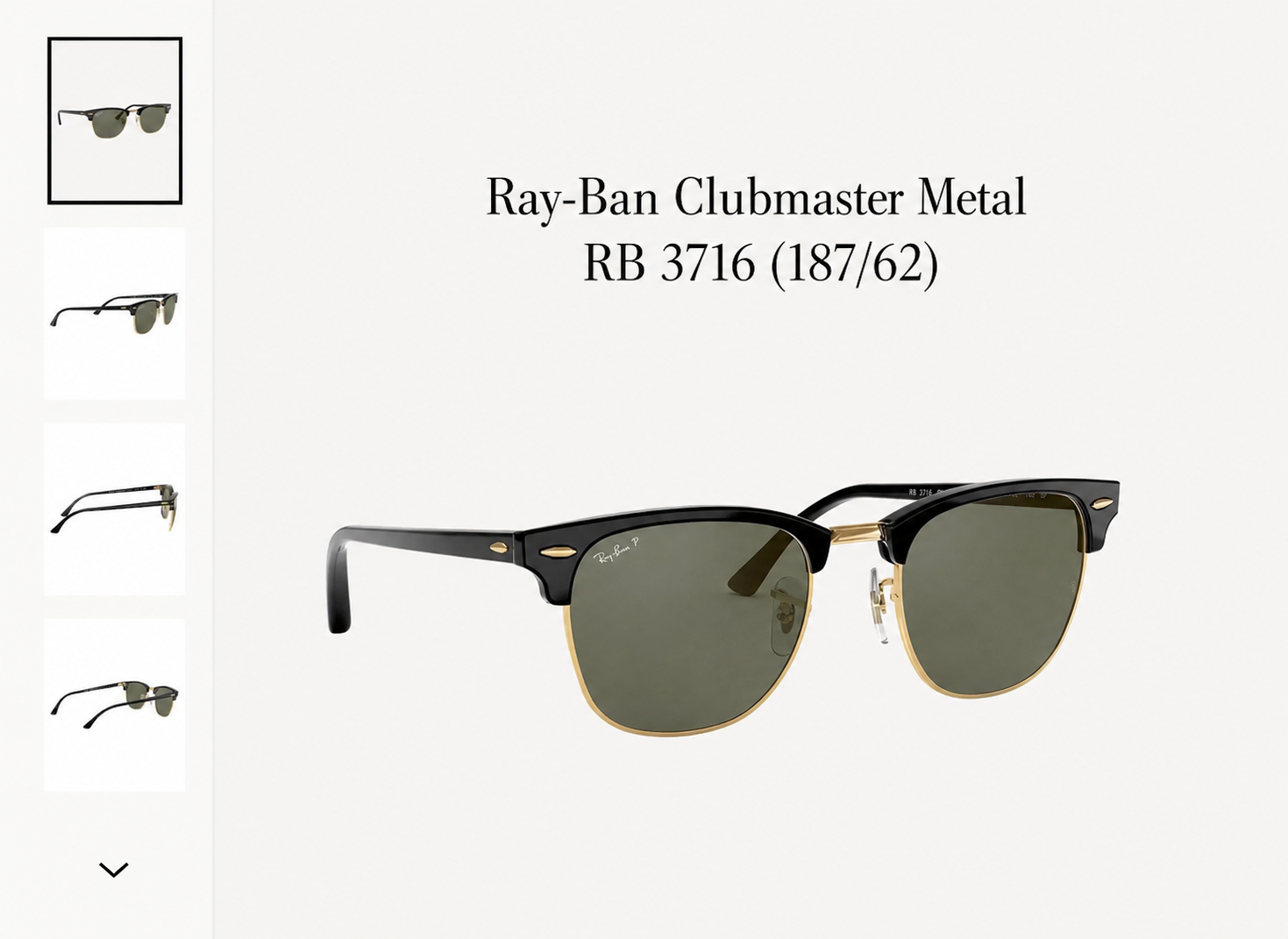 Ray-Ban Ray-Ban Clubmaster Metal RB 3716 (187/62)