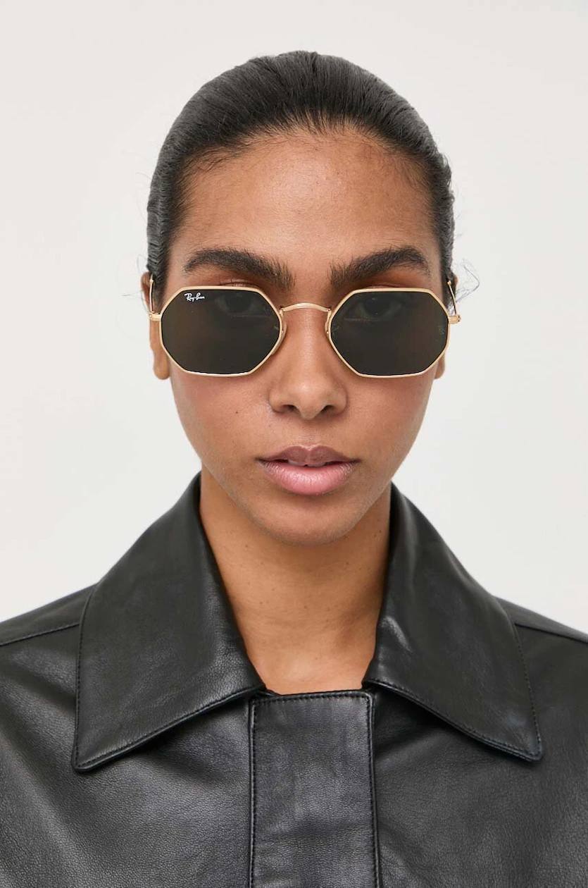 Ray-Ban Окуляри Ray-Ban Octagonal Flat Lenses RB 3556N (001)