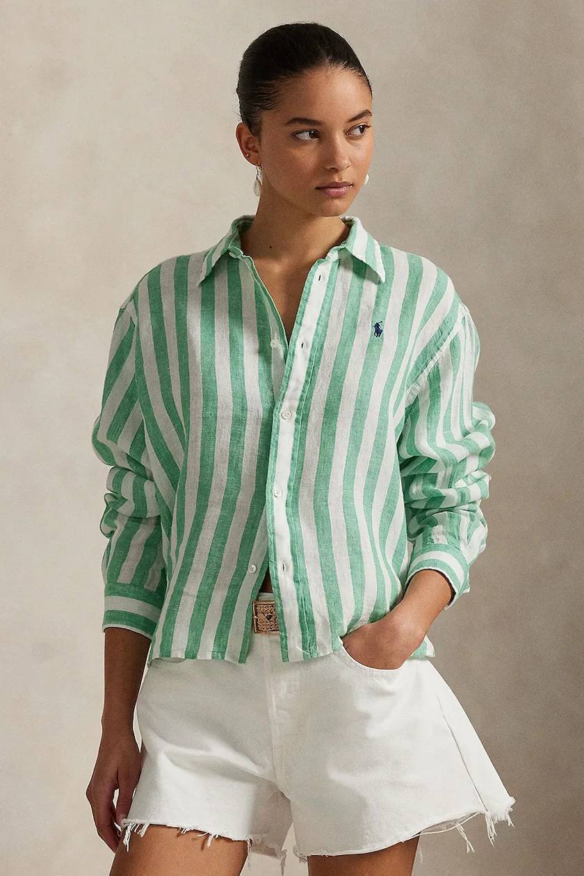 Polo Ralph Lauren Жіноча лляна сорочка Polo Ralph Lauren