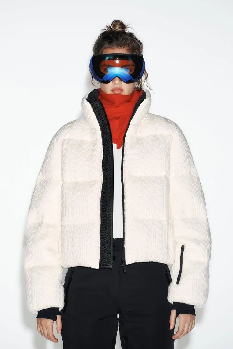 Zara Пуховик зі штучної овчини HEIQ XREFLEX™ RECCO® Technology Ski Collection