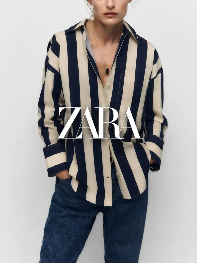 Zara Сорочка Zara у смужку