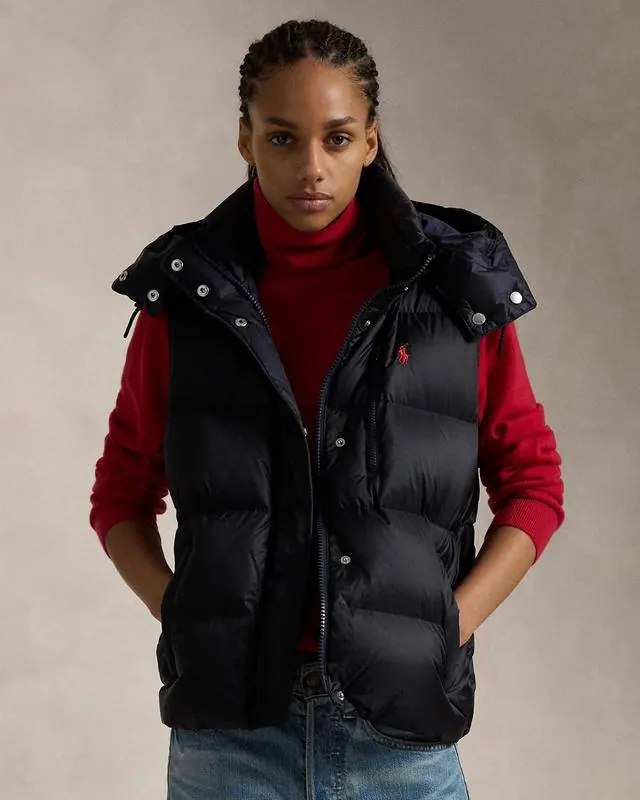 Polo Ralph Lauren Жіночий пуховий жилет Polo Ralph Lauren чорний