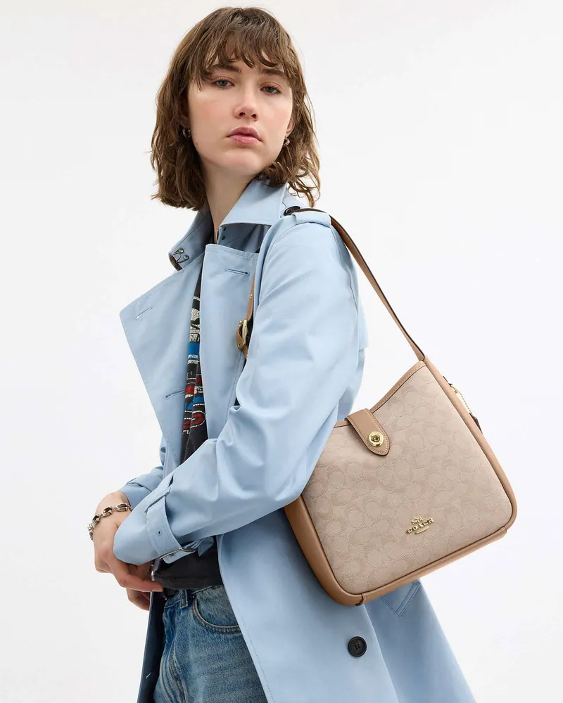 Coach Hadley Convertible Crossbody Bag With Signature Canvas