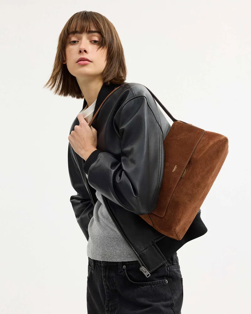 Coach Жіноча сумка Coach Tabby Suede Shoulder Bag / 30