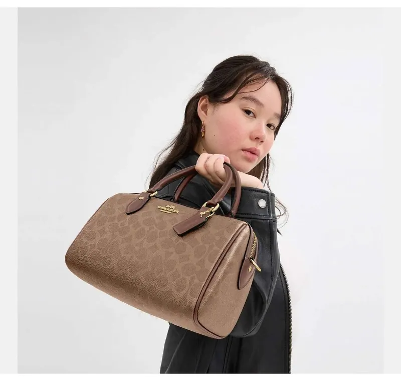 Coach Сумка Coach Rowan Satchel Signature Canvas