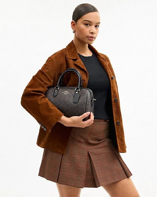 Coach Сумка Coach Rowan Satchel Signature Canvas