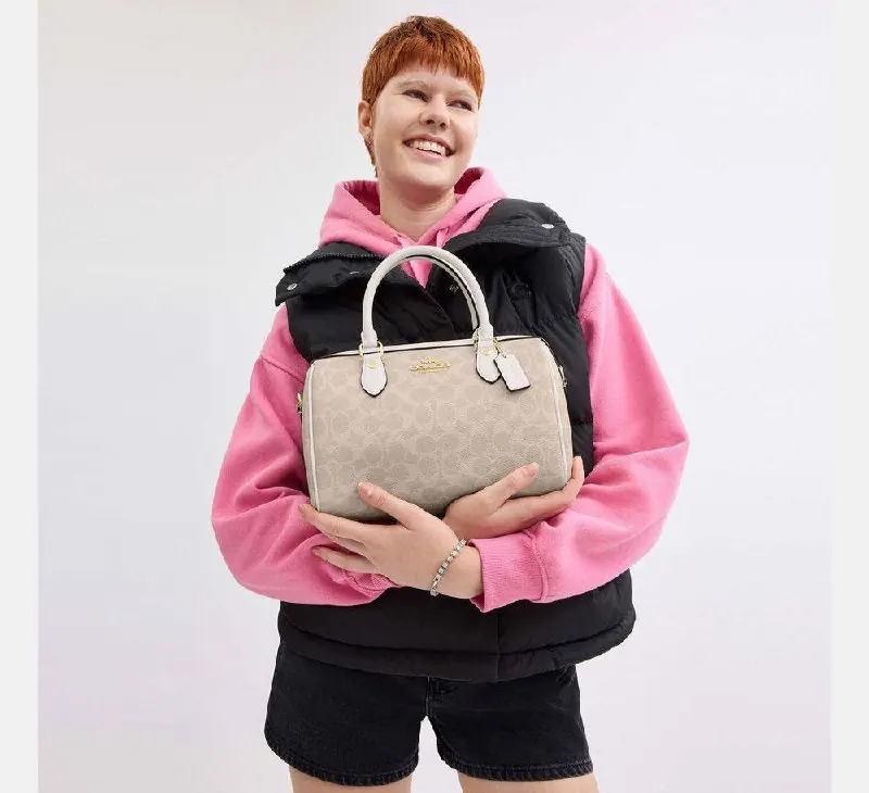 Coach Сумка Coach Rowan Satchel Signature Canvas
