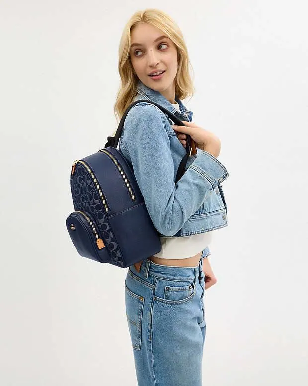 Coach Рюкзак Coach Court Backpack In Signature Canvas