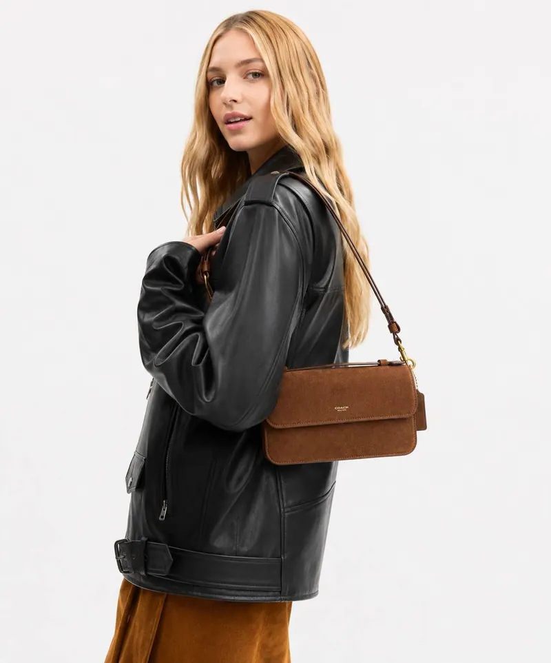 Coach Сумка Coach Suede Shoulder Bag