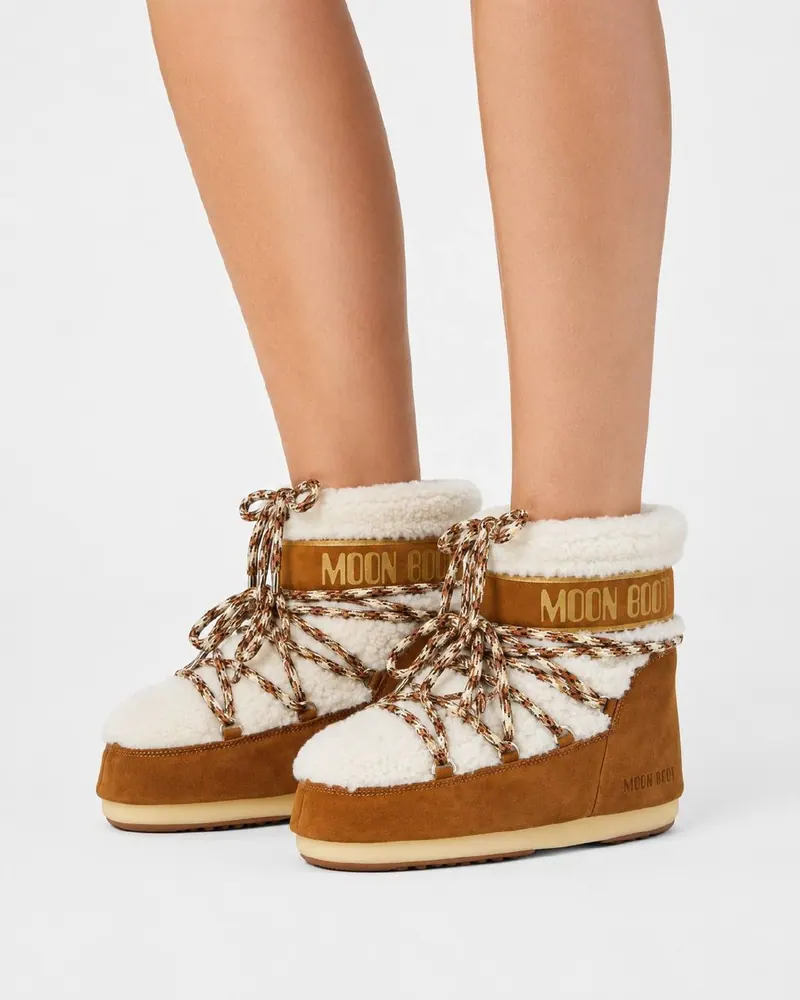 Moon Boot Moon Boot LAB69 Icon Cream Shearling 🎁Шапка в подарунок