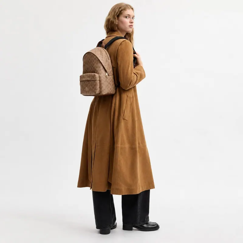 Coach Рюкзак Coach Court Backpack Signature Canvas