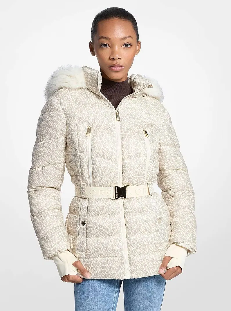 Michael Kors Жіночий пуховик Michael Kors з поясом