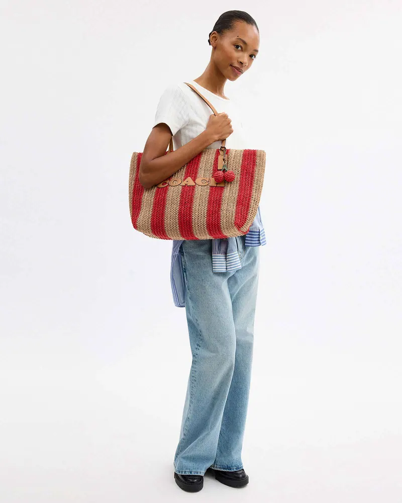 Coach Coach Straw Tote Bag