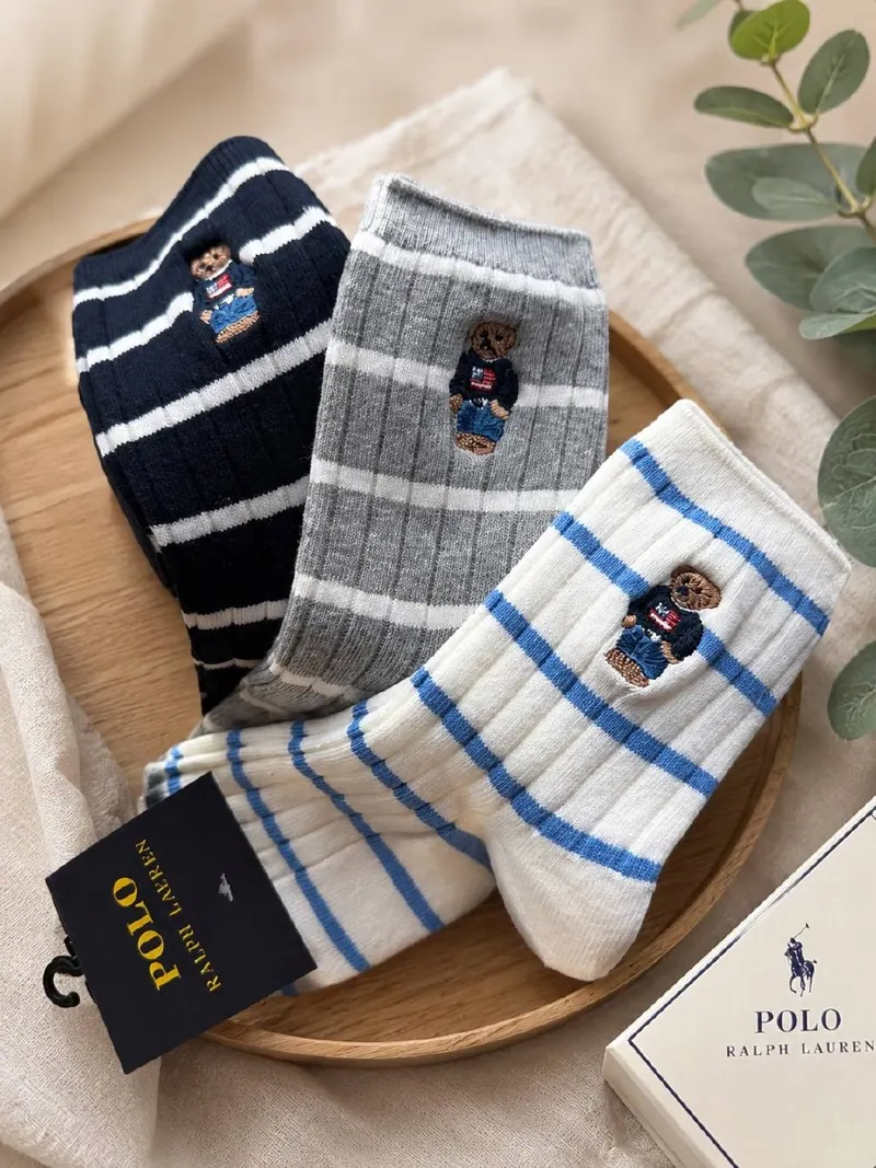 Polo Ralph Lauren Шкарпетки Polo Ralph Lauren Polo Bear (набір 3 пари)